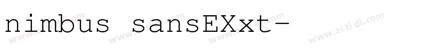 nimbus sansEXxt字体转换